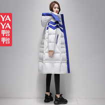 Duck - duck black bright - faced feather feather in 2022 new winter - dress loose cloak outer tide