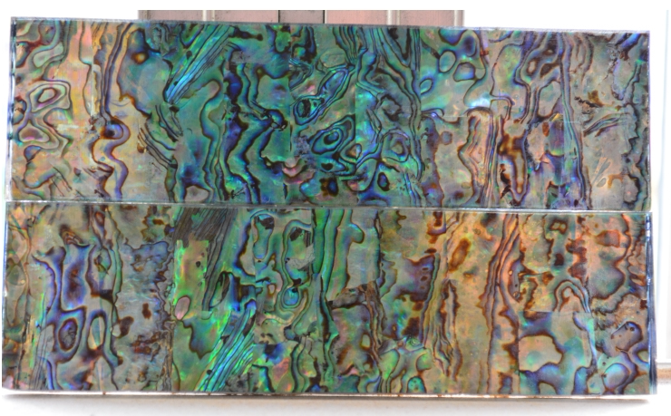 New Zealand natural color abalone scramble shell paper Abalone shell handle material patch High-end abalone shell knife handle