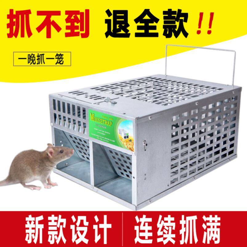 Old Squirrel Cage Iron Mesh One Nest End Catch of the Divine Instrumental Fully Automatic Rat Cage Clips Mousetrap Indoor
