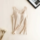 Cotton đai ngực không tay chạm đáy dây đeo vest nữ không có vòng thép miễn phí mặc áo ngực cup một đồ lót yoga quần áo áo sát nách