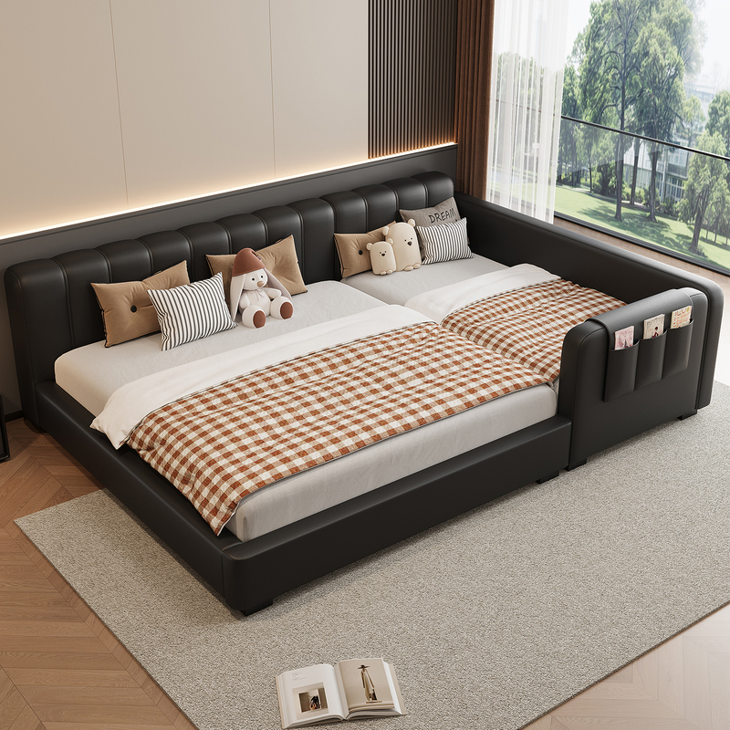Family Bed for Families with Two Children, Extra-Large Bed for a Family of Three or Four, 3m Connecting Large Beds in the Master Bedroom, Mother-Child Bed That Doesn'T Disturb Each Other