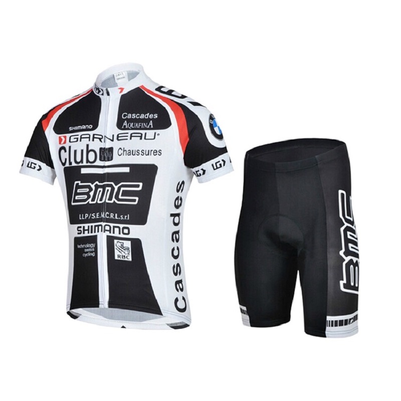 BMW BMC Spring and Autumn Summer Mountain Road Bike Clothes Breathable Men's and Women's Long Short Sleeve Cycling Suit Set