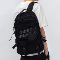 MostwantedLab mesh splicing tooling multi-function backpack Tide brand multi-pocket backpack MWTD