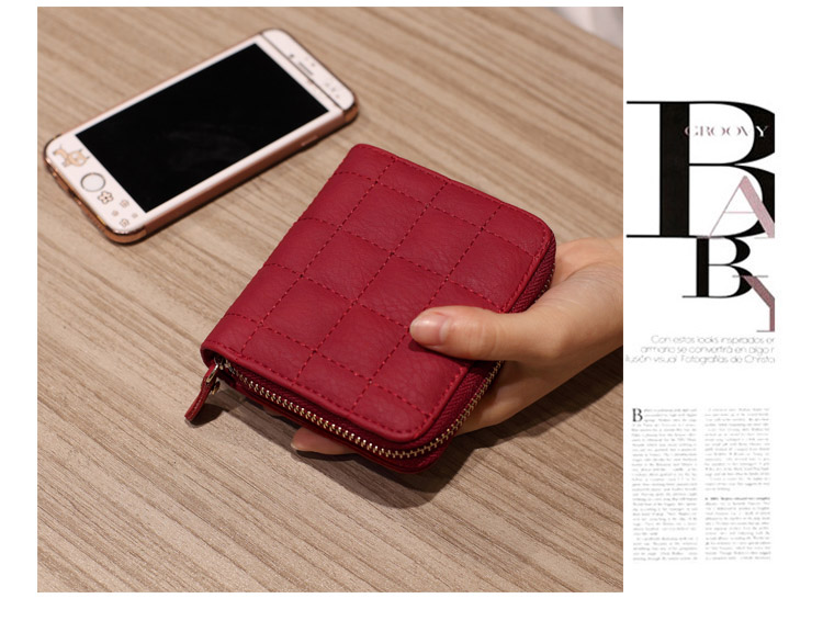 Ladies Mini Wallet Zipper Wallet Dễ thương Coin Purse Sinh viên Ví ngắn Túi xách nhiều thẻ Thẻ ví đựng tiền