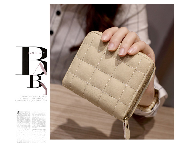 Ladies Mini Wallet Zipper Wallet Dễ thương Coin Purse Sinh viên Ví ngắn Túi xách nhiều thẻ Thẻ ví đựng tiền