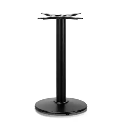 Black cast iron plate dining table frame table foot bracket dining room iron table leg bracket foot round bottom simple table leg foot