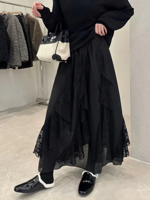 Cangmei Women's Clothing - Petal Elastic Waist Skirt (It's Recommended to Order a Size Smaller!)