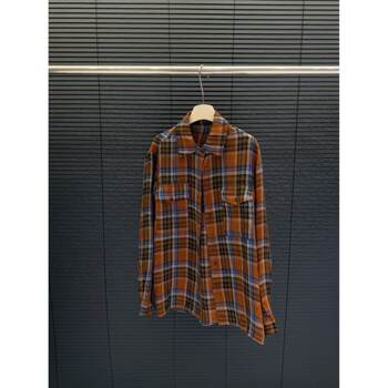 Cangmei Women's Clothing - Linen Plaid Design Shirt