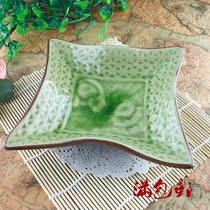 7 inch pure white Western-style bowl tableware kitchen dining utensils Ice crack glaze Panda 7 inch soup plate national treasure