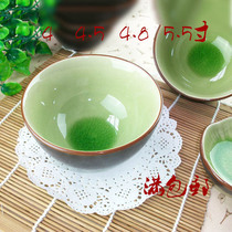 Ice crack glaze series porcelain creative fashion tableware 4 5 straight bowl rice bowl soup bowl noodle bowl