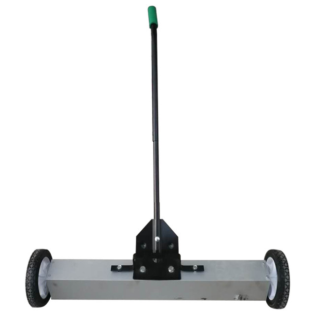 ມື push magnetic sweeper workshop iron absorber iron remover steel shot scrap iron pin pick up iron sweeper road ການຂົນສົ່ງຟຣີ