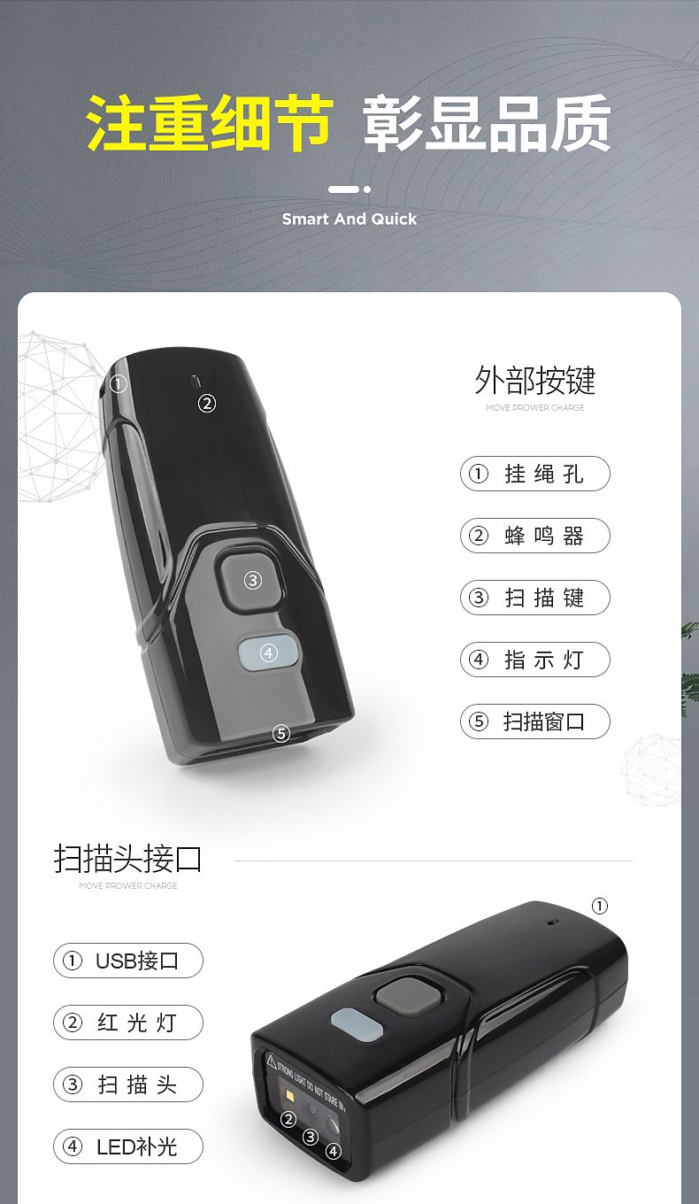 Chi Teng CT3608 mã cầm tay một chiều Máy quét không dây Bluetooth cầm tay siêu nông nghiệp đăng ký mã thanh toán trong Shen Shentong Yuantong vần bài hàng ngày - Thiết bị mua / quét mã vạch
