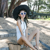 South Korea Sashimi Slim Swimwear Spa Spa Bikini Conservative Shade of Slim Student Sport One-piece Swimsuit Woman