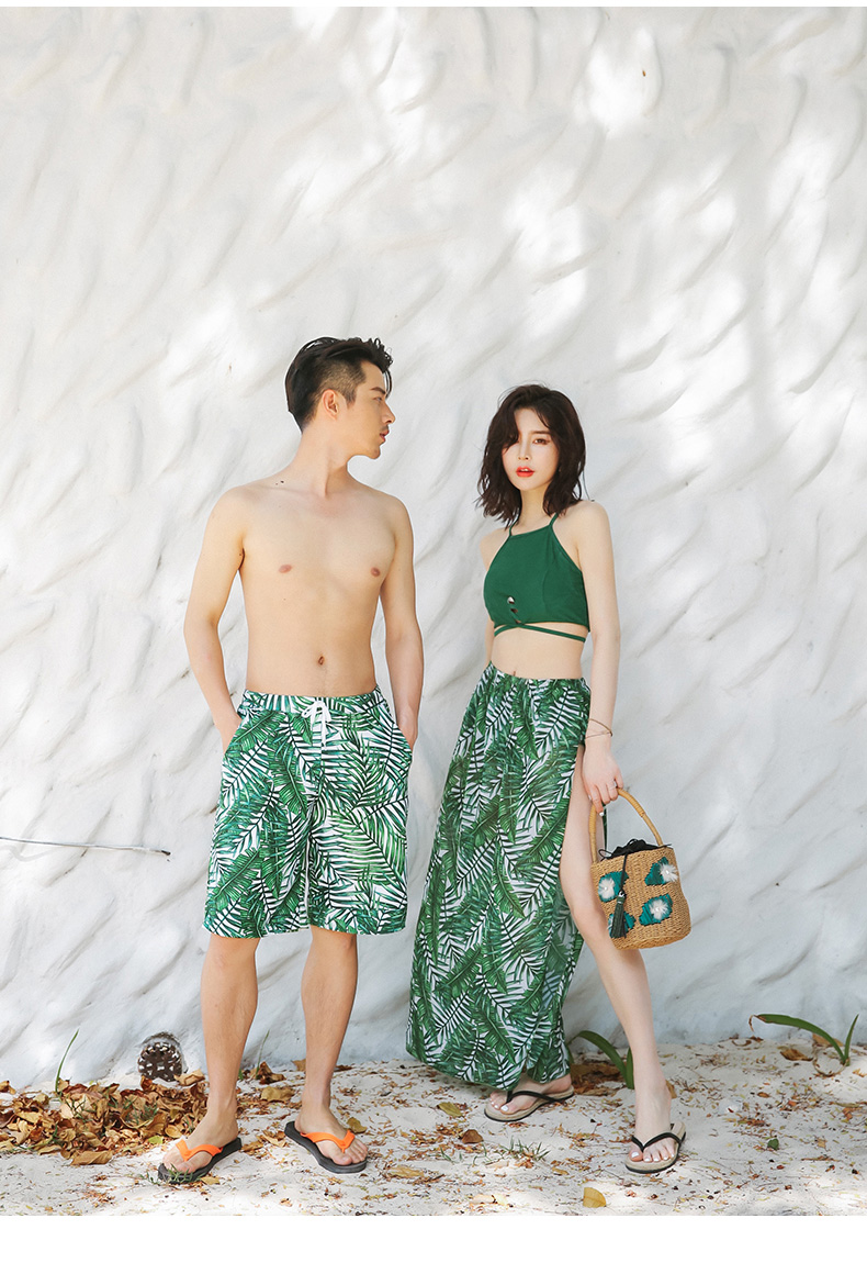 Che bụng thon gọn ba mảnh đồ bơi đôi phù hợp với mùa xuân nóng bỏng bảo thủ chia đôi kỳ nghỉ bên bờ biển gợi cảm - Vài đồ bơi đồ biển cặp	