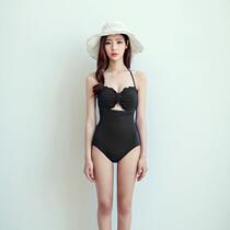 South Koreas new hot spring holiday thin belly cover steel bracket super gathered sexy size chest one-piece swimsuit bikini female