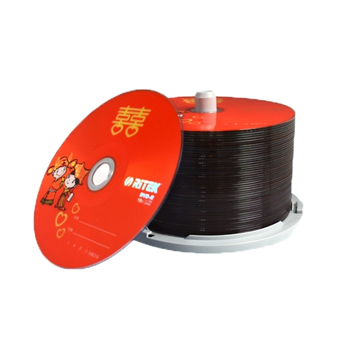 Оригинальный подлинный 铼 原 Свадебный DVD-R 4.7G Disc 16x 50 штук DVD Blank Disc Hurning Disc