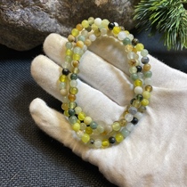 Natural jade bracelet hand-held 108 Buddha beads jewelry bracelet Xiu jade origin direct supply round beads flower