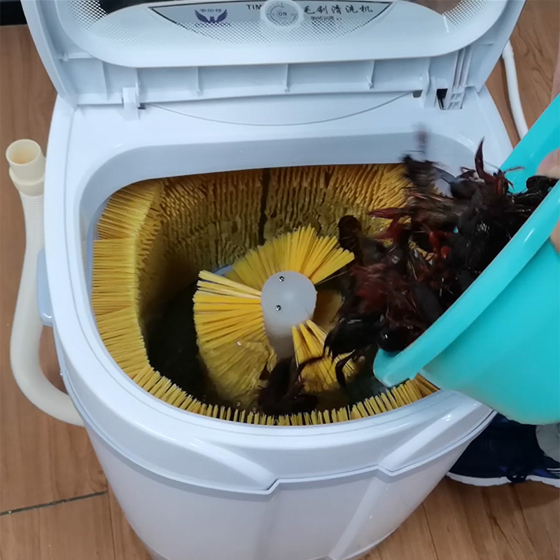 Physical brush shrimp washing machine hotel farmer's night market stall washing shrimp artifact imitation artificial hand brush crayfish washing machine