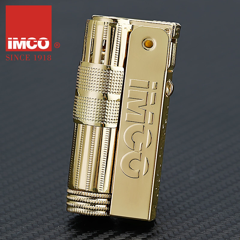 Austrian IMCO lighter Aiku 6700 full set of gold - sized kerosene fireworks retro - old personally wind - resistant man