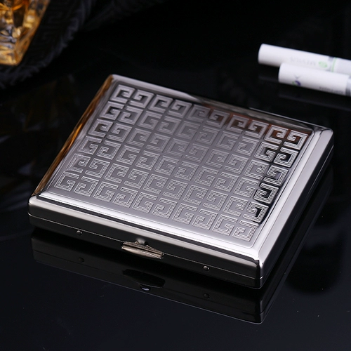 Мужской портативный креативный металлический портсигар, китайский стиль