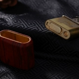 Ретро старомодная деревянная креативная антикварная зажигалка на керосине из сандалового дерева, ностальгия