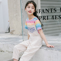 Girl Summer Suit 12 Year Old Girl Summer Clothing Fashion Suit Foreign Air Trendy Childrens Back With Pants Suit Woman