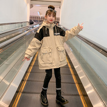 Girl Jacket Winter Style Plus Suede Thickened Ocean Gas Trendy Great Boy Dress Han Fan Tong Clothing Winter Cotton Clothing 2022 New