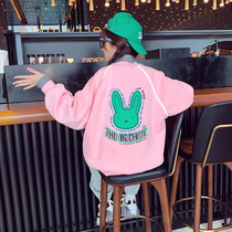 Girl Gush Clothing Autumn Winter CUHK Childrens Tennis Red Girl Clothing 2022 New Tide Ocean Korean Version Thickened