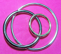 Metal ring button clothing shoes luggage circle button hat strap bag with hardware accessories metal ring button