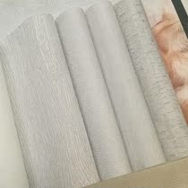 Korea 4U wallpaper silver gray birch bark wood grain AB version modern simple living room scrub wallpaper Nordic