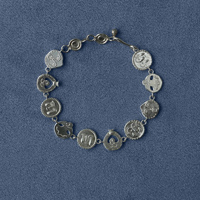 Sale E Pepe Pepper Salt·Pure Silver Reunion Bracelet