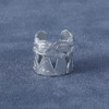 SALE E PEPE pepper and salt sterling silver Poseidon ring