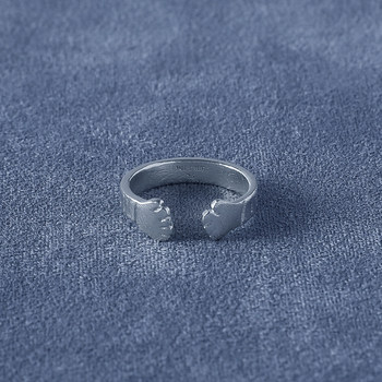Sale e pepe pepper and salt sterling silver hug ring gold plated