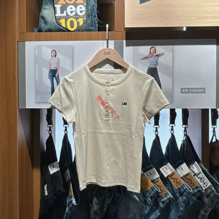 Lee Genuine Product from the Official Store 2026 Autumn Women's Short-Sleeve T-Shirt Lwt013498207647-A11003 Lee Genuine Product from the Official Store 2026 Autumn Women's Short-Sleeve T-Shirt Lwt013498207647-A11003