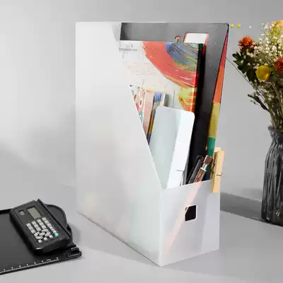 Triangle transparent storage box environmental protection materials office storage box data storage box