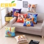 Phim hoạt hình gối sofa đệm văn phòng gối xe eo đệm đầu gối gối với lõi gối thắt lưng gối ôm sofa