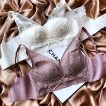 Sexy mesh without marks wide side of the milk underwear adjustable thin comfortable bra no steel ring gathering anti-sagging