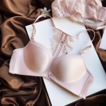 Midnight Blue designer beauty back surface magnet front buckle gather underwear small chest comfortable breast sleeve