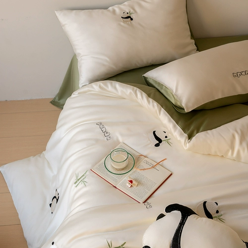 Брендовый милый комплект для принцессы, шелковая простыня, пододеяльник, 60 шт, 4 предмета, 1.8м, постельные принадлежности