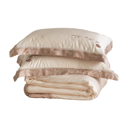 Комплект, простыня, пододеяльник, французский стиль, с вышивкой, 60 шт, 4 предмета, постельные принадлежности