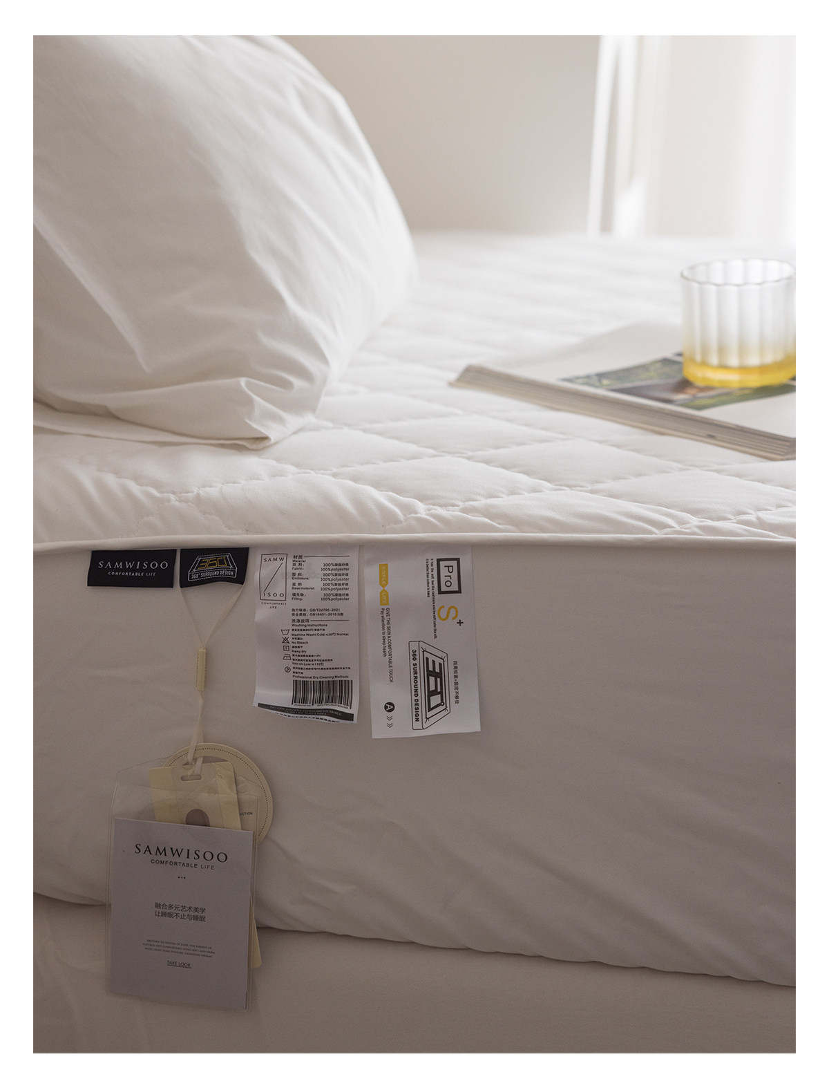 Простая натяжная простыня с хлопковым наполнителем водонепроницаемая защитная накидка с полным покрытием пылезащитный нескользящий мягкий чехол для двуспальной кровати