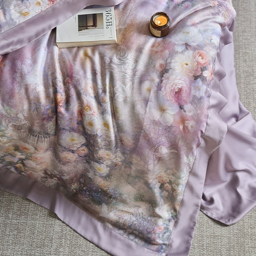 Летний комплект, шелковая простыня, пододеяльник, 60 шт, 4 предмета, постельные принадлежности, 1.8м