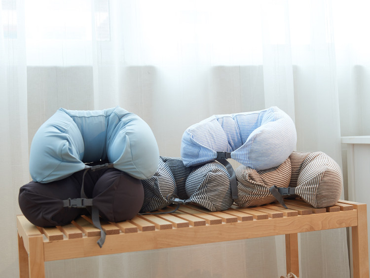 U- типа подушка 旅游u型枕 护颈枕u枕保健颈椎枕 午睡枕飞机旅行开车午休枕头 Story of shrimp