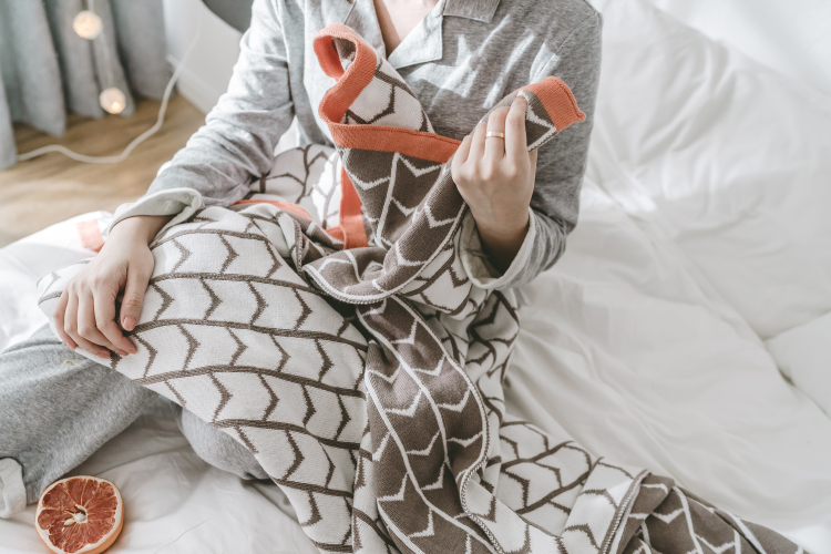 thường chăn bông cotton hình học đan chăn mền mỏng thảm vài tấm thảm đơn giản nordic - Ném / Chăn chăn lông cừu nhập khẩu