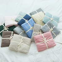 Giường cotton dệt kim nguyên chất đơn chiếc Giường đơn màu đơn tinh khiết Mua ga phủ giường