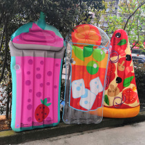  Net celebrity swimming ring water inflatable pizza Childrens water swimming ring adult floating row seaside travel swimsuit equipment