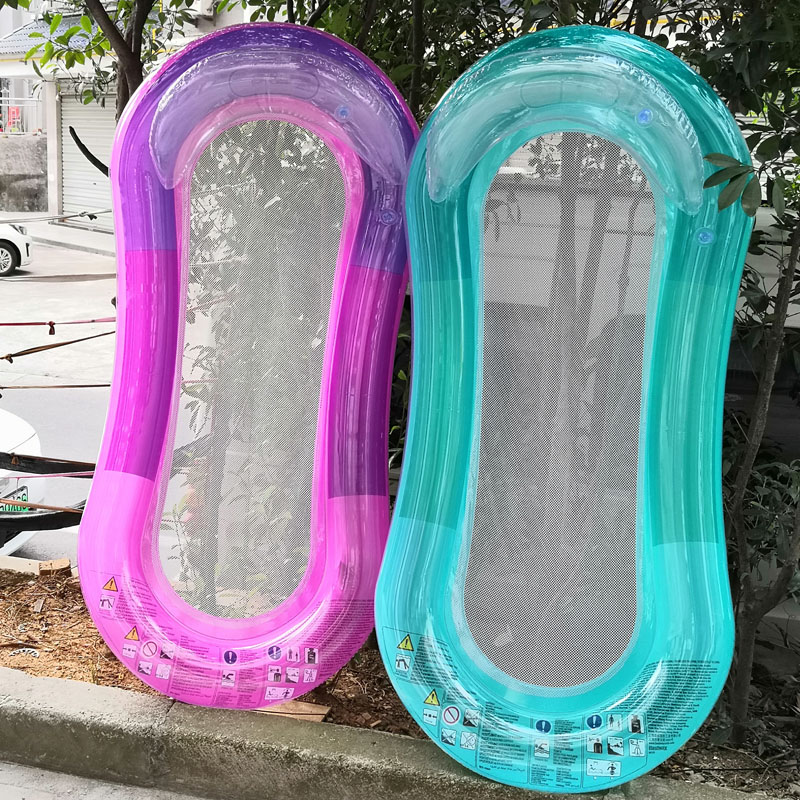 Net belt bottom floating bed, water deck chair, floating row, swimming ring, net red swimming ring, water toys, seaside swimming