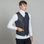 Áo khoác vest nam mùa thu và mùa đông nhẹ ngắn ấm trung niên cỡ lớn vest vest vest vàng 8730 áo khoác không tay nam