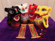 Great Value Popular Chinese Style Lion Dance Ornaments Creative Home Furnishings Foshan Lion Head Lion Drum Ornaments Gifts