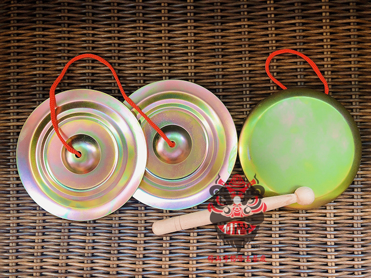 Value-added popular small gongs Small cymbals Children percussion musical instruments Children wake up lion toys Children performance props Lion dance Dragon lion